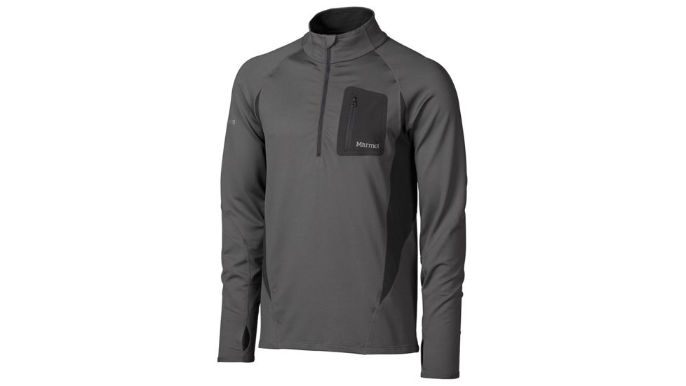 Marmot Elance 1/2 Zip Long Sleeve - Men's-Cinder-XX-Large