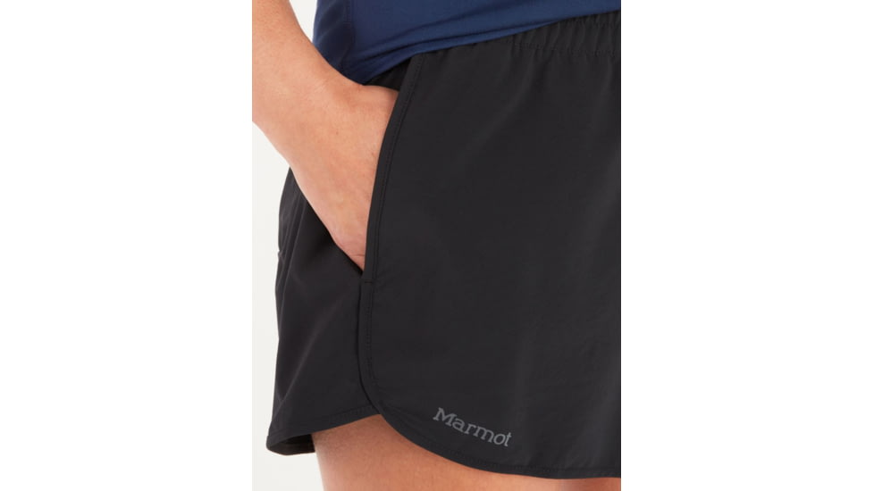 Marmot Elda Short 4in - Womens, Black, Extra Large, M12637-001-XL