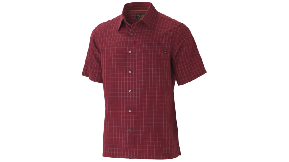 Marmot Eldridge Short Sleeve Shirt - Men's-Bright Navy-X-Large