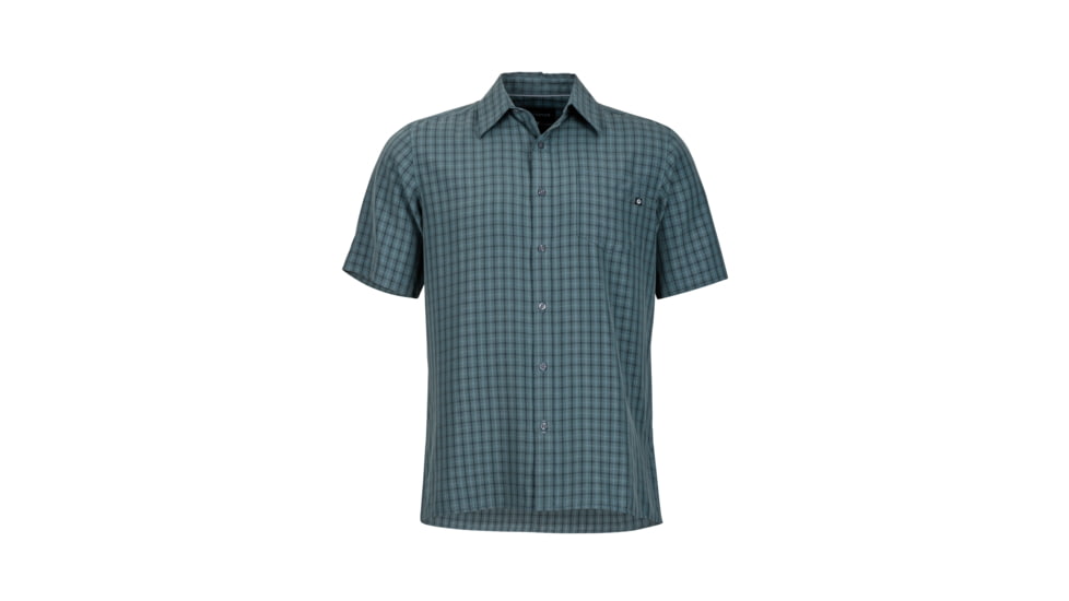 Marmot Eldridge Short Sleeve Shirt - Men's-Dark Zinc-XX-Large