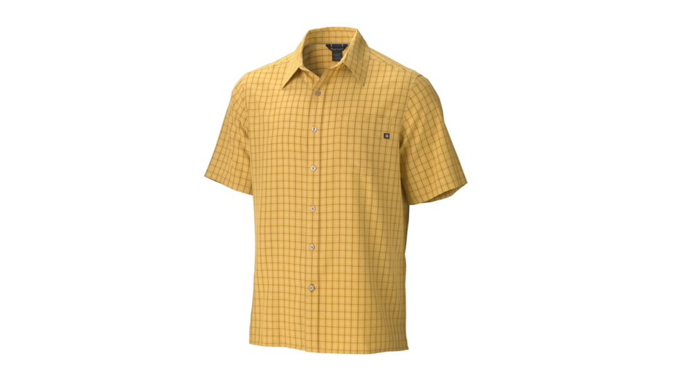 Marmot Eldridge Short Sleeve Shirt - Men's-Mustard Yellow-X-Large