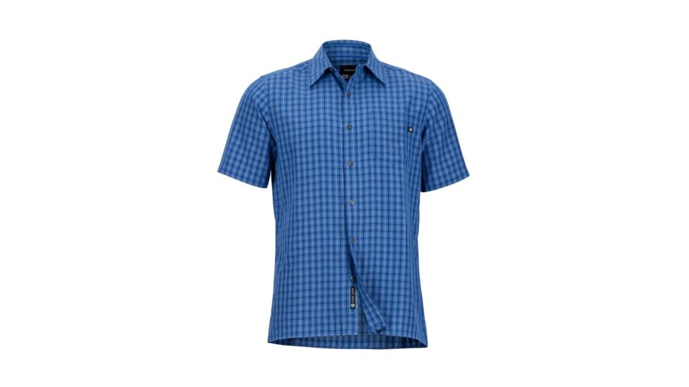 Marmot Eldridge Short Sleeve Shirt - Mens, Varsity Blue, 2XL 62220-3488-XXL
