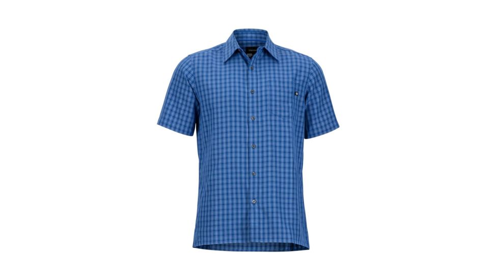 Marmot Eldridge Short Sleeve Shirt - Mens, Varsity Blue, 2XL 62220-3488-XXL