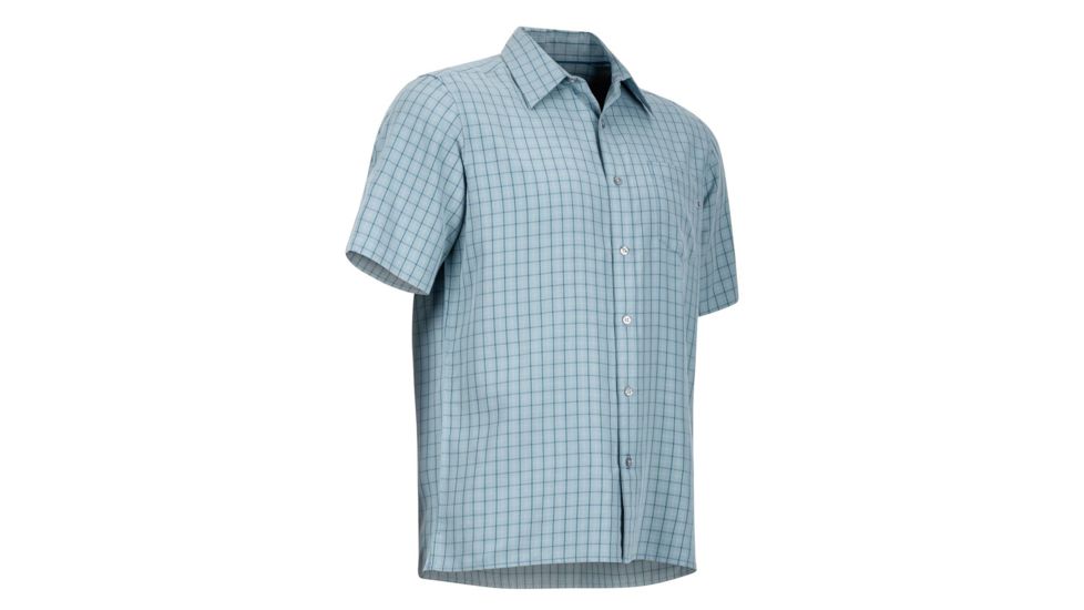 Marmot Eldridge Short Sleeve Shirt - Mens, Blue Granite, L 62220-3967-L