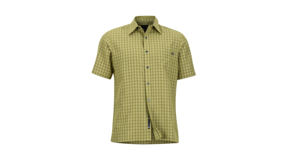 Marmot Eldridge Short Sleeve Shirt - Mens, Wheatgrass, Extra Large 62220-4423-XL