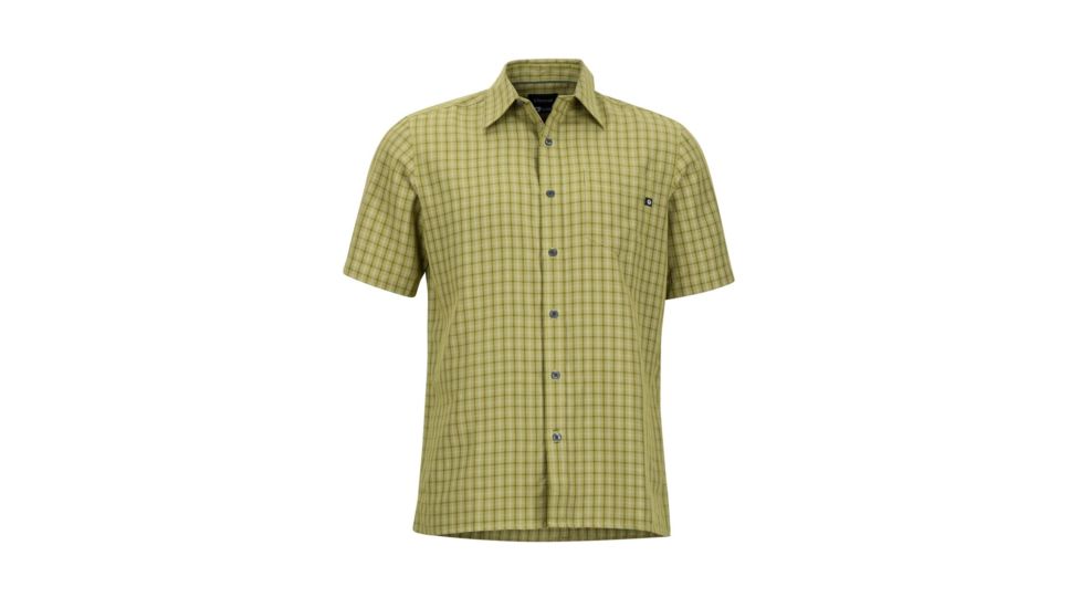 Marmot Eldridge Short Sleeve Shirt - Mens, Wheatgrass, Extra Large 62220-4423-XL