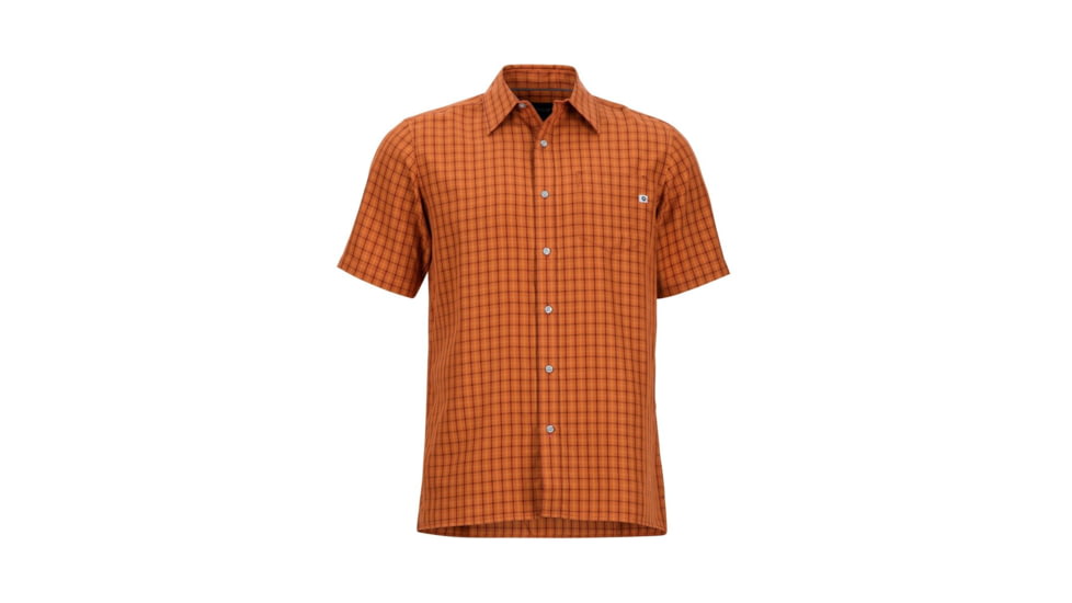 Marmot Eldridge Short Sleeve Shirt - Mens, Bombay Brown, M 62220-7480-M