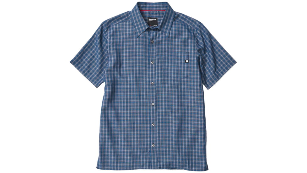 Marmot Eldridge Short Sleeve Shirt - Mens, Arctic Navy, Medium, 62220-2975-M