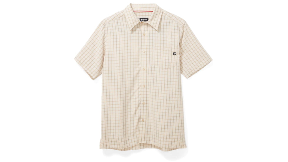 Marmot Eldridge Short Sleeve Shirt - Mens, Moonbeam, 2XL, 62220-7384-MOON-XXL