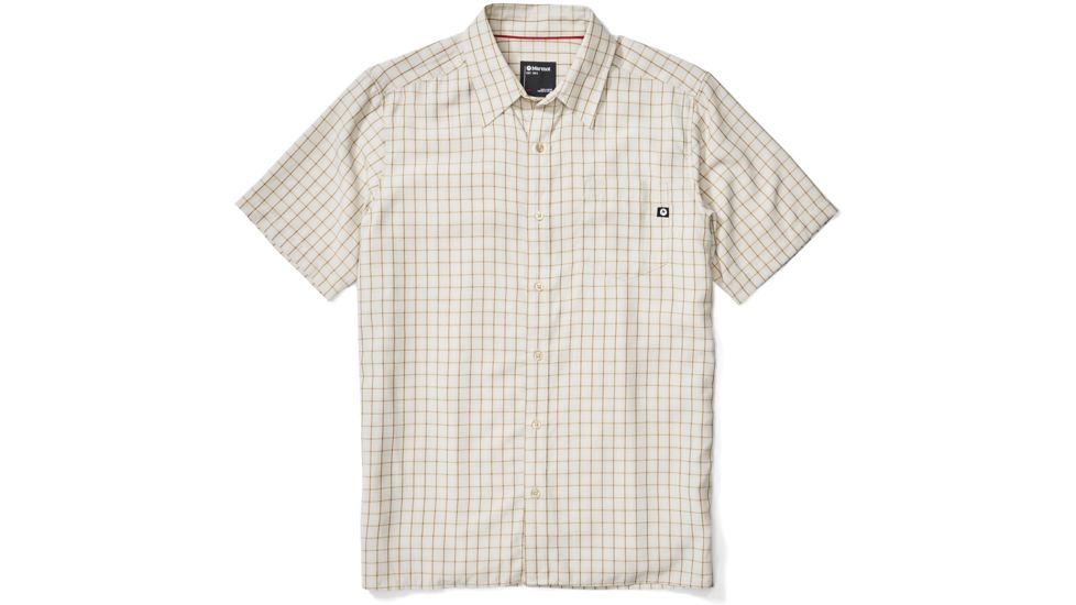 Marmot Eldridge Short Sleeve Shirt - Mens, Moonbeam, Large, 62220-7384-L