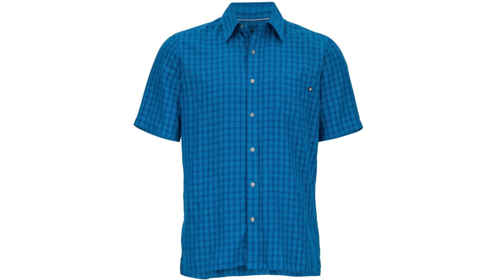 Marmot Eldridge Short Sleeve Shirt - Men's-True Blue-Small