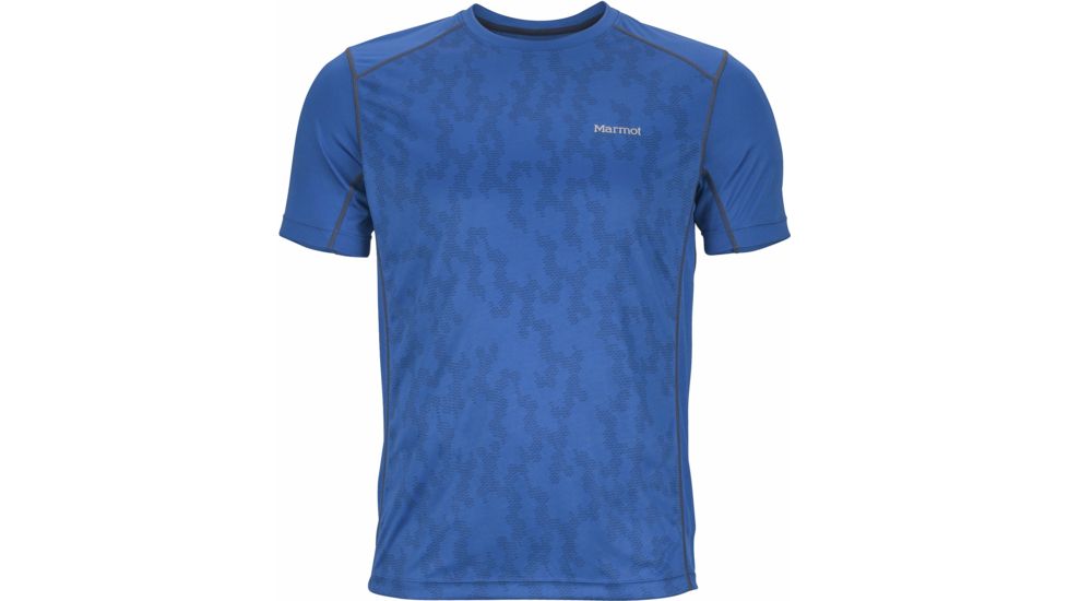 Marmot Elevate Short Sleeve Tee - Men's-True Blue-Medium