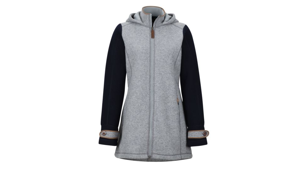 Marmot Eliana Sweater - Womens, Grey Storm Heather/Arctic Navy Heather, Extra Small, 58170-1827-XS