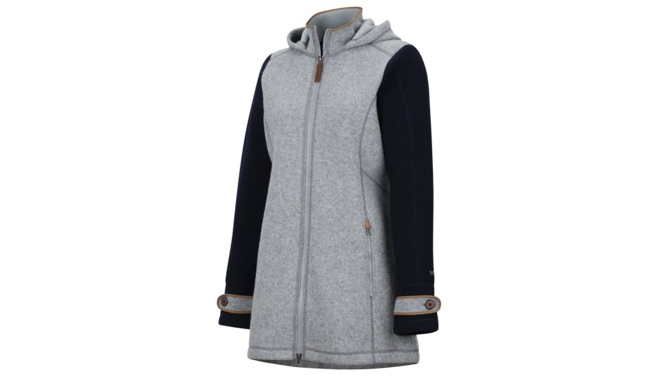 Marmot Eliana Sweater - Womens, Grey Storm Heather/Arctic Navy Heather, Extra Small, 58170-1827-XS