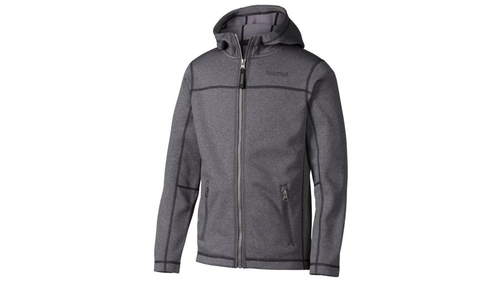 Marmot Emerson Hoodie - Boy's -Slate Grey Heather-Large
