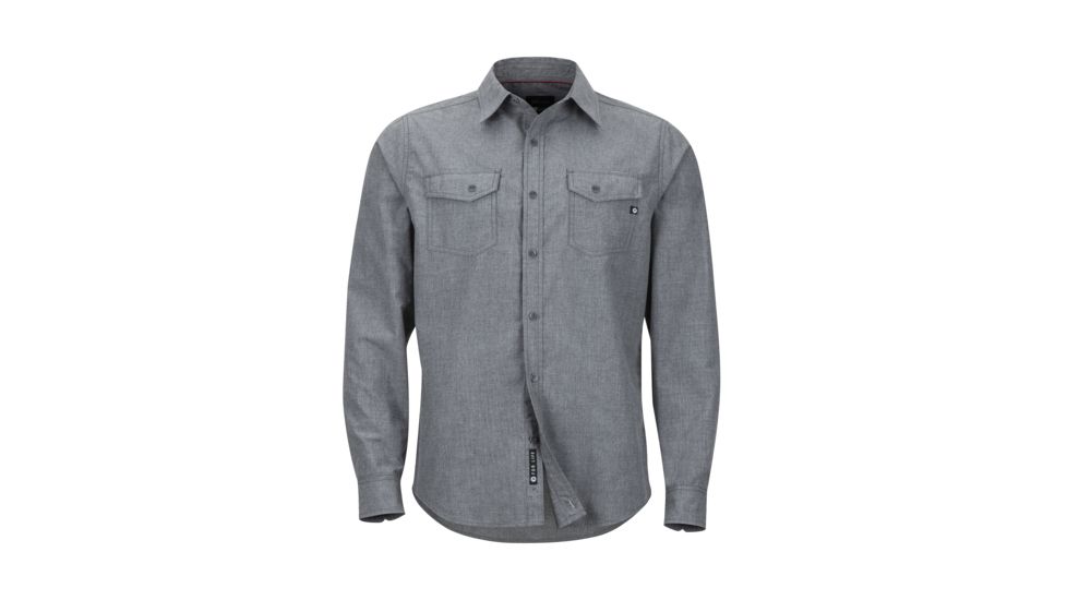 Marmot Emerson Long Sleeve - Mens, Slate Grey Heather, Medium, 43930-8552-M