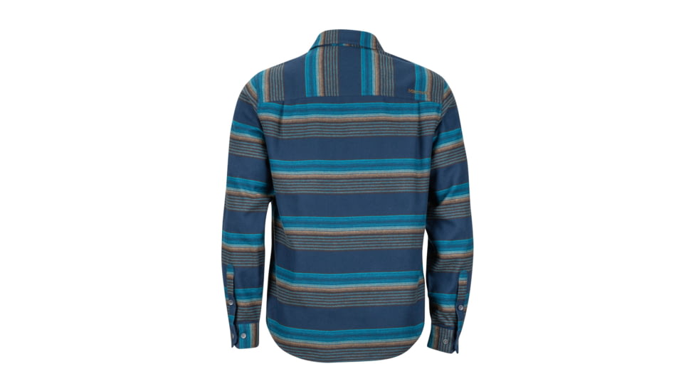 Marmot Enfield Midweight Flannel Long Sleeve Shirt - Mens, Dark Indigo, Large, 44510-2835-L