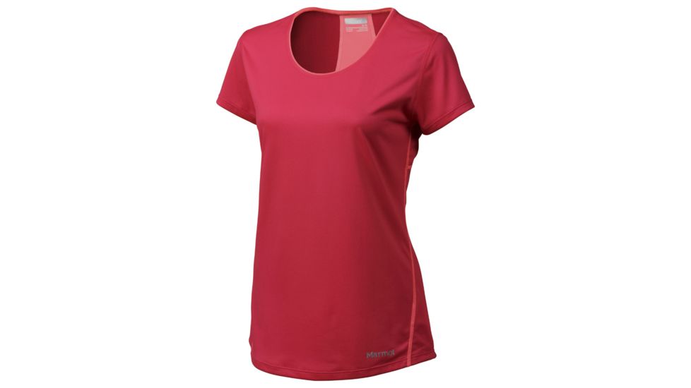 Marmot Essential Short Sleeve Tee - Women's-Raspberry/Bright Pink-X-Small