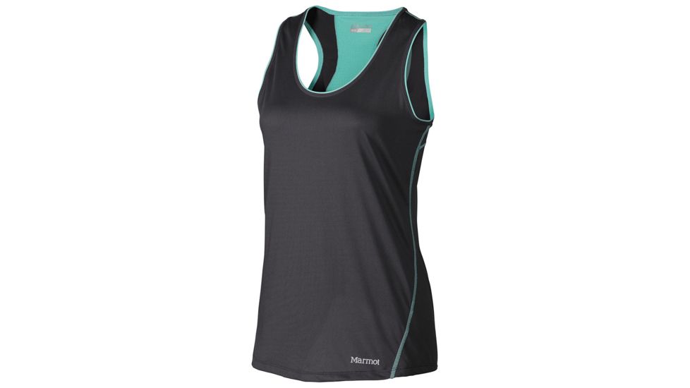 Marmot Essential Tank - Women's-Dark Steel/Ice Green-X-Small