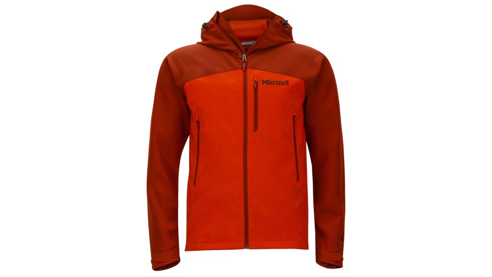Marmot Estes Hoody - Men's-Sunset Orange/Dark Rust-X-Large