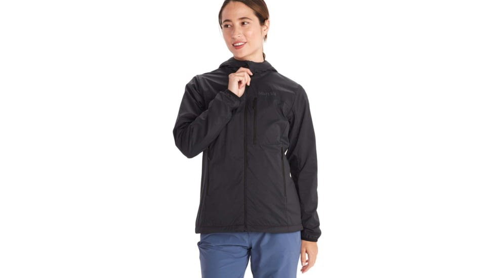 Marmot Ether DriClime Hoody - Womens, Black, Medium, M12391-001-M