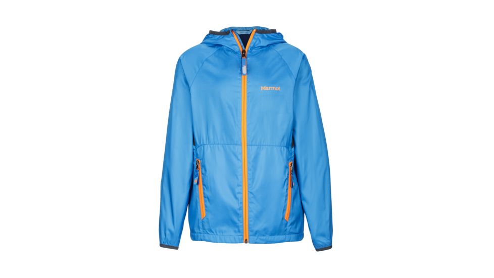 Marmot Ether Hoody - Boy's -Mykonos Blue/Slate Grey-Medium