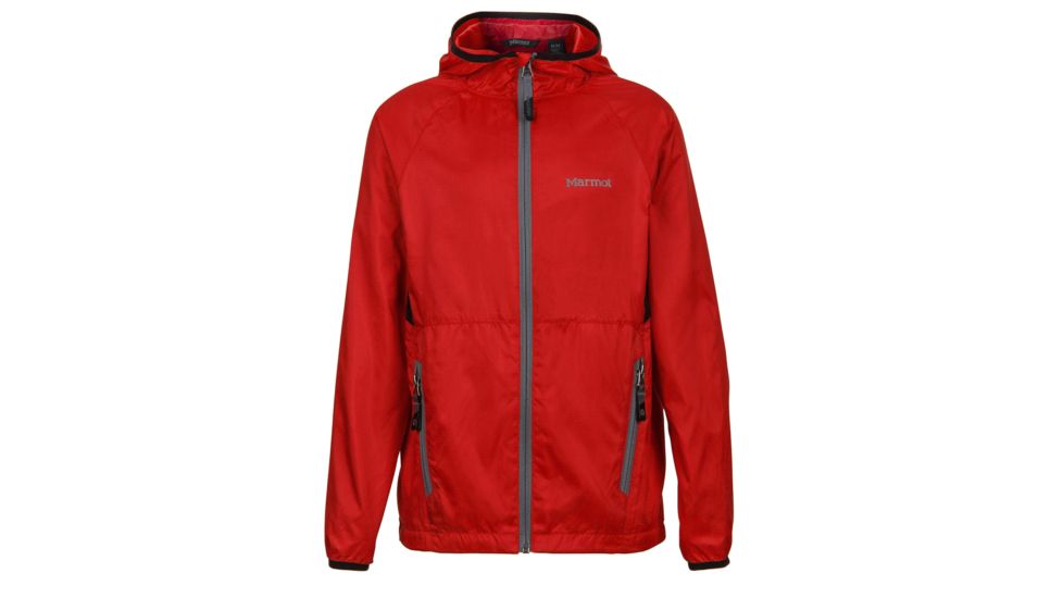 Marmot Ether Hoody - Boy's -Team Red/Black-Medium