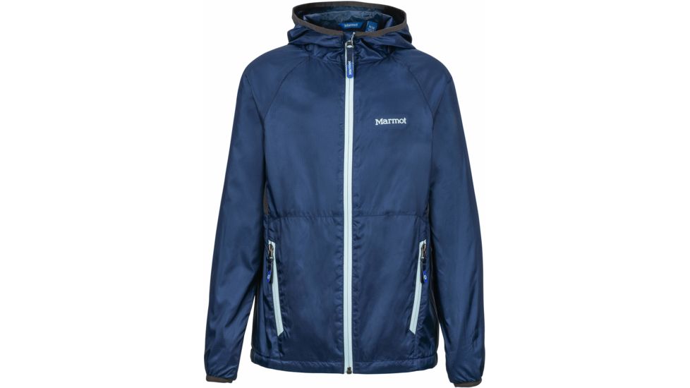 Marmot Ether Hoody - Boy's -Vintage Navy/Slate Grey-X-Small