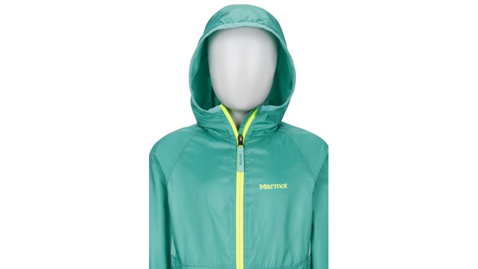 Marmot Ether Hoody - Girl's, Turf Green/Celtic, Medium 56190-4773-M