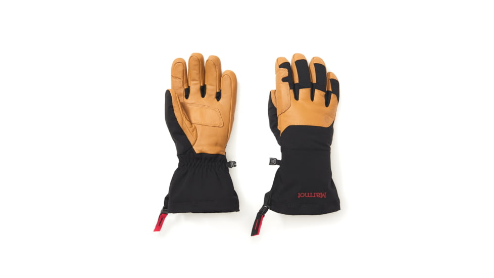 Marmot Exum Guide Gloves, Black/Tan, Medium, 195115254773