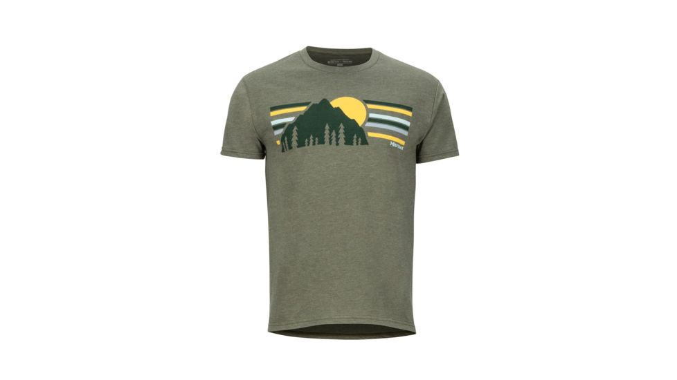 Marmot Explorer Tee Short Sleeve - Mens, Olive Heather, Medium, 42540-Olive Heather-M-DEMO
