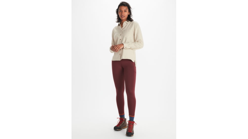 Marmot Fairfax Boyfriend Midweight Flannel - Womens, Sandbar, Extra Small, M10643-7829-XS