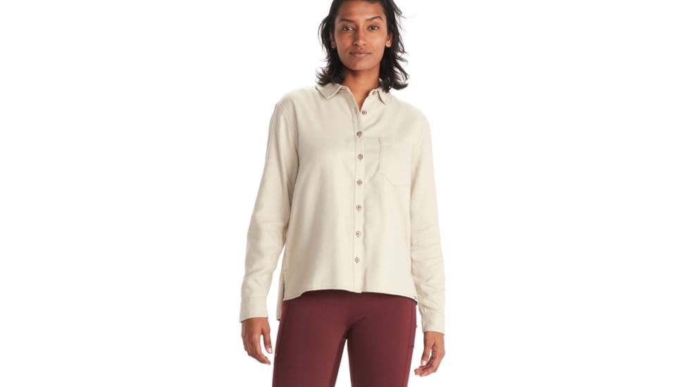 Marmot Fairfax Boyfriend Midweight Flannel - Womens, Sandbar, Extra Small, M10643-7829-XS