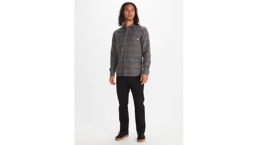 Marmot Fairfax Heathered Midweight Flannel - Mens, Dark Coffee, 2XL, M13557-7143-XXL
