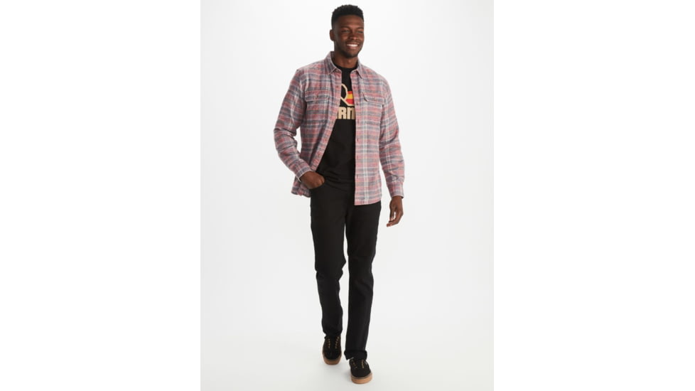 Marmot Fairfax Heathered Midweight Flannel - Mens, Port Royal, Extra Large, M13557-6257-XL