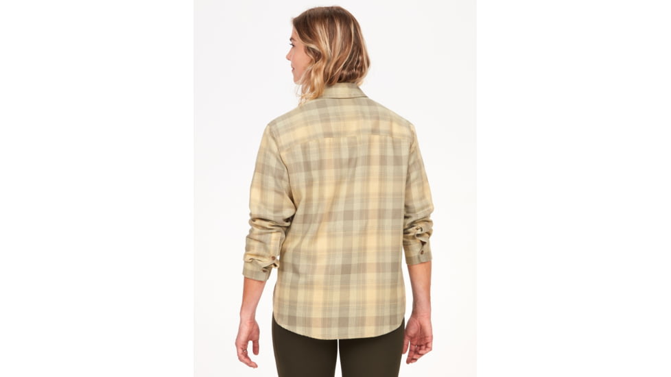 Marmot Fairfax Lightweight Boyfriend Flannel - Womens, Wheat, Medium, M14835-7035-M
