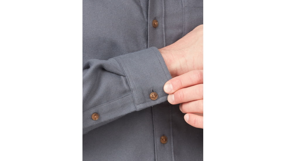 Marmot Fairfax Lightweight Long Sleeve Flannel - Mens, Steel Onyx, Extra Large, M14657-1515-XL