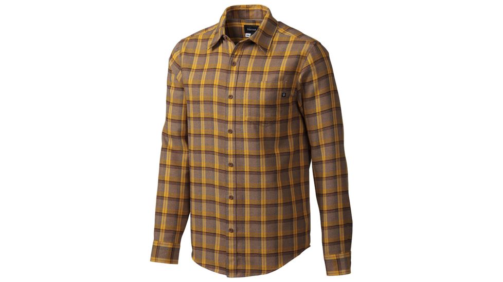 Fairfax Long Sleeve Flannel-Brown Heather-X-Large