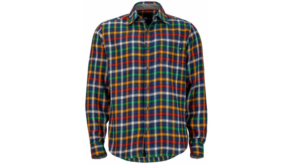 Marmot Fairfax Long Sleeve Flannel-Dark Indigo-Large