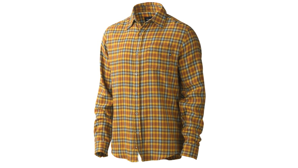 Marmot Fairfax Long Sleeve Flannel-Mustard Yellow-X-Large