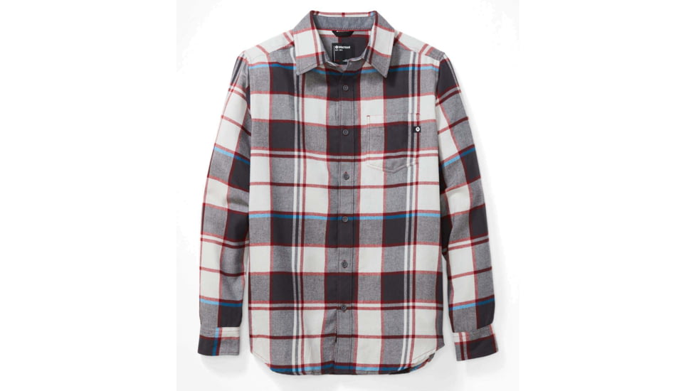 Marmot Fairfax Midweight Flannel Long Sleeve - Men's, Platinum, Medium, 44550-169-M