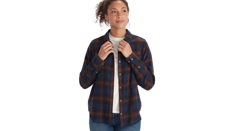Marmot Fairfax Midweight Flannel - Women's, Arctic Navy, Extra Small, M13553-2975-XS