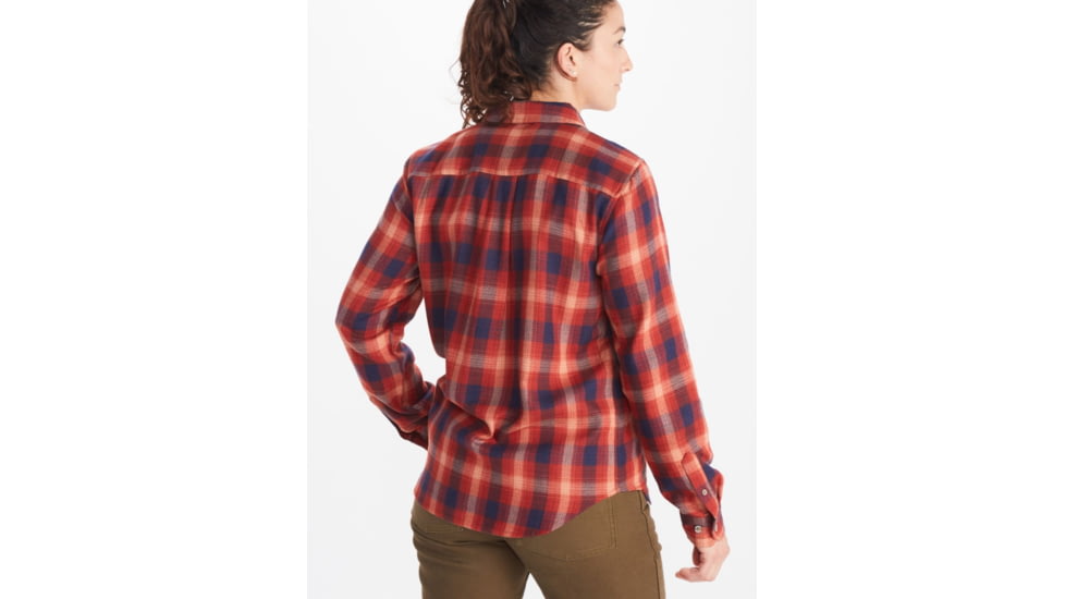 Marmot Fairfax Midweight Flannel - Womens, Red Ochre, Small, M13553-9457-S