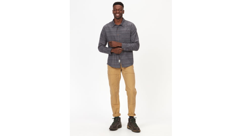 Marmot Fairfax Novelty Heathered Lightweight Long Sleeve Flannel - Mens, Dark Steel, 2XL, M14917-1132-XXL