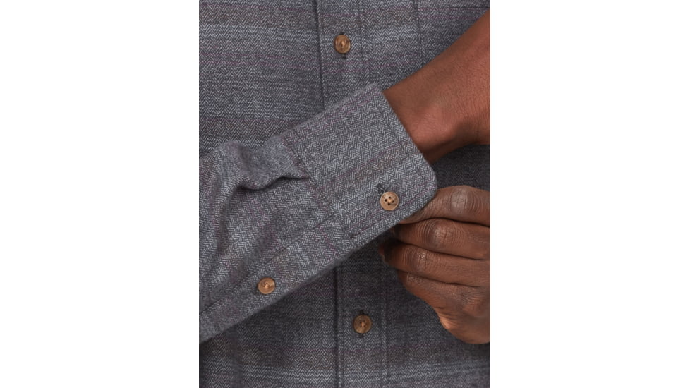 Marmot Fairfax Novelty Heathered Lightweight Long Sleeve Flannel - Mens, Dark Steel, 2XL, M14917-1132-XXL