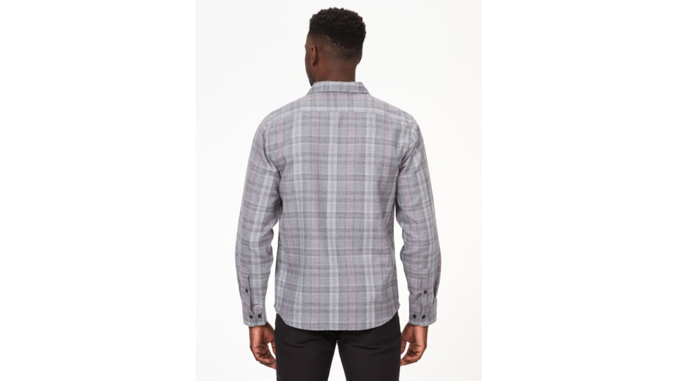 Marmot Fairfax Novelty Heathered Lightweight Long Sleeve Flannel - Mens, Steel Onyx, 2XL, M14917-1515-XXL