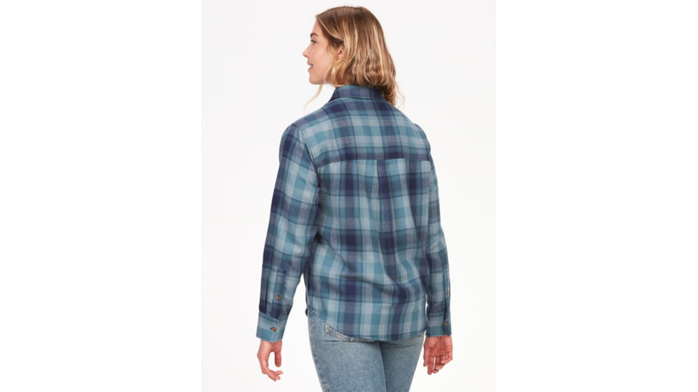 Marmot Fairfax Novelty Lightweight Long Sleeve Flannel - Womens, Arctic Navy, Medium, M14836-2975-M