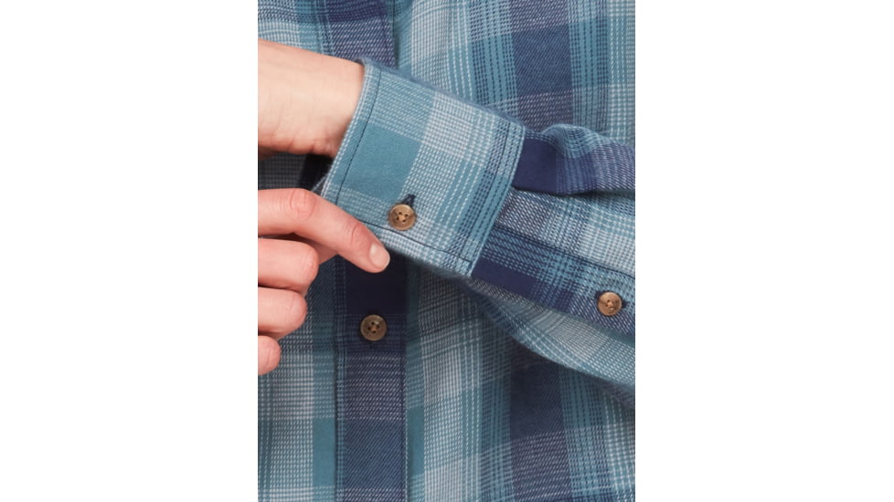 Marmot Fairfax Novelty Lightweight Long Sleeve Flannel - Womens, Arctic Navy, Medium, M14836-2975-M