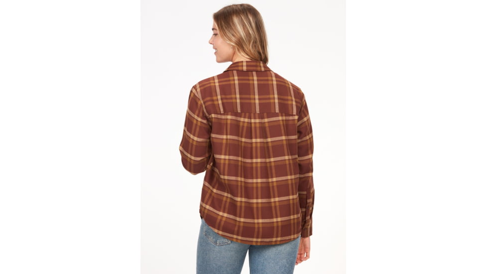 Marmot Fairfax Novelty Lightweight Long Sleeve Flannel - Womens, Chocolate, Large, M14836-22262-L