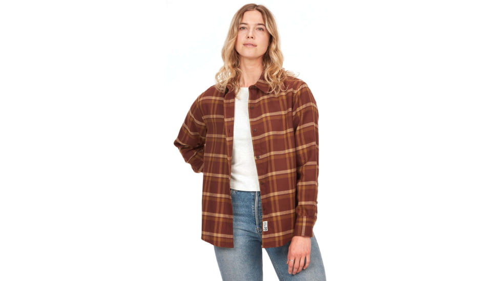 Marmot Fairfax Novelty Lightweight Long Sleeve Flannel - Womens, Chocolate, Large, M14836-22262-L